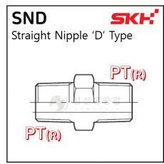 유압니플(STEEL, SUS) - 28. SND : 양 PT연결
