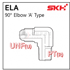 유압니플(STEEL, SUS) - 36. ELA : UNF #4 유압엘보(90)